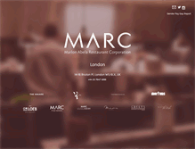 Tablet Screenshot of marcrestaurants.com